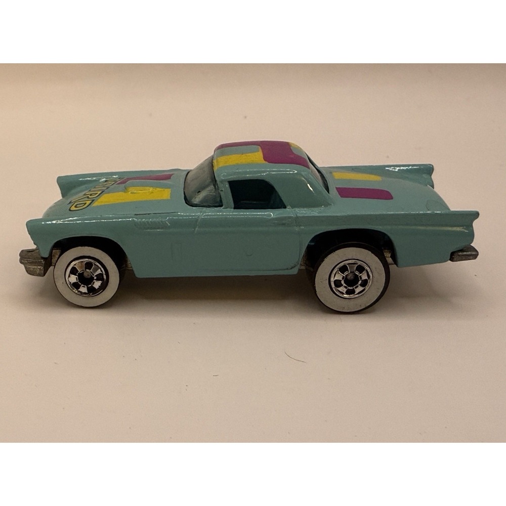 Hot‎ Wheels 57 T-Bird 1977 Malaysia Aqua w/ T-BIRD Case Vintage Diecast